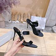 Manolo Blahnik 100mm black Chivela sandals - 4