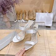 Manolo Blahnik 100mm white Chivela sandals - 2