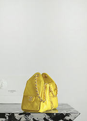 Chanel Mini 25 Handbag yellow caviar 22x20x12.5cm - 3