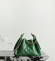 Chanel Mini 25 Handbag caviar green 22x20x12.5cm - 5