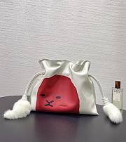 Loewe Medium Lion Intarsio Flamenco clutch 30x24.5x10cm - 1