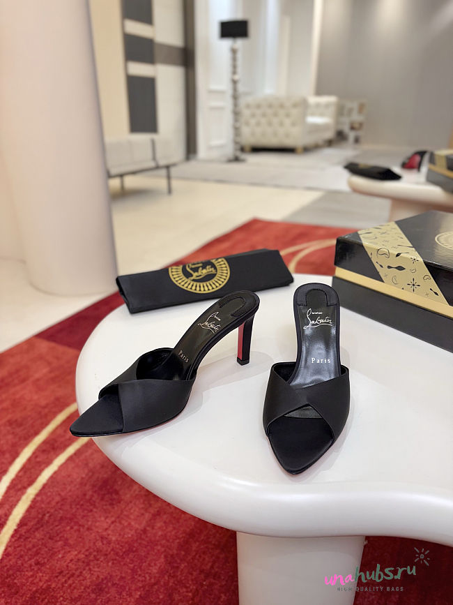 Christian Louboutin Fanny Slide 85mm black Mules - 1