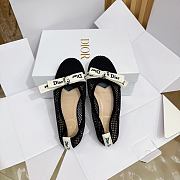 Dior J'Adior Ballet Flat Black Mesh - 5