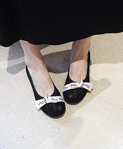 Dior J'Adior Ballet Flat Black Mesh - 2
