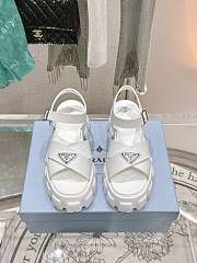 Prada Monolith rubber sandals white - 1