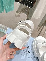 Prada Monolith rubber sandals white - 3