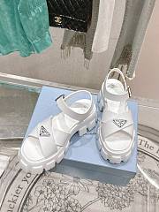 Prada Monolith rubber sandals white - 2
