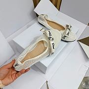 Dior J'Adior Ballet Flat White Mesh - 4