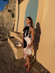 Pucci Natural Silk-Twill Halterneck Midi Dress - 4