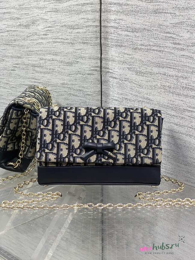 Dior Oblique Bow Pouch bag 21x11.5x7cm - 1