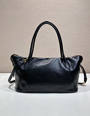 Prada Ouvert large leather tote bag black 32x18.5x13cm - 2