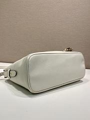 Prada Ouvert large leather tote bag white 32x18.5x13cm - 4