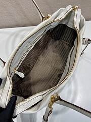 Prada Ouvert large leather tote bag white 32x18.5x13cm - 2