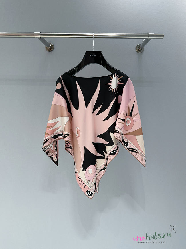 Pucci Stella Print Cape Top - 1