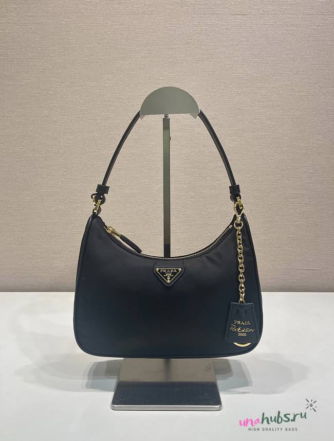 Prada Re-Edition 2005 Re-Nylon Saffiano gold bag 22x18x6.5cm - 1