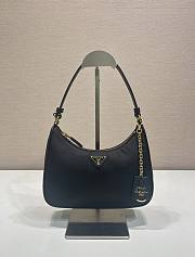 Prada Re-Edition 2005 Re-Nylon Saffiano gold bag 22x18x6.5cm - 1