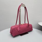 Alaïa Le Teckel Medium Bag In Nubuck pink 32x13x10cm - 4