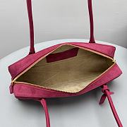 Alaïa Le Teckel Medium Bag In Nubuck pink 32x13x10cm - 2