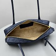 Alaïa Le Teckel Medium Bag In Nubuck blue 32x13x10cm - 2