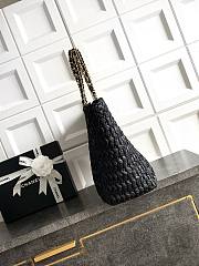 Chanel Shopping Bag Raffia Effect Weaving 35x29x15cm - 3
