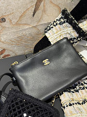 Chanel Small Coco Beach Macrame Flap Bag Black 21x14x6cm - 2