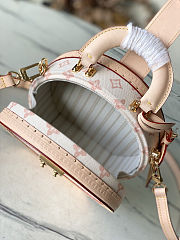 Louis Vuitton Boite Chapeau PM Lin Beige 27x19.5x9cm - 5