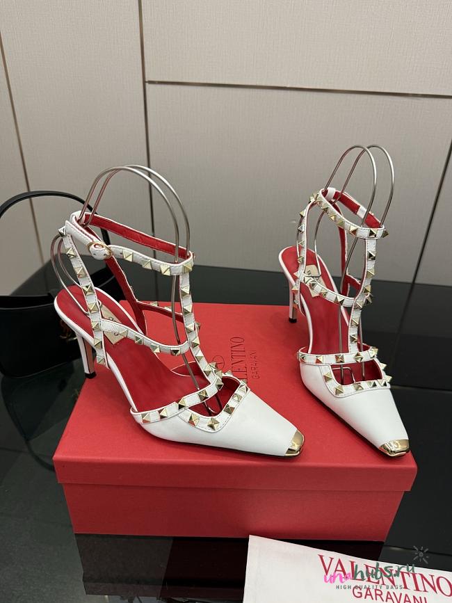 Valentino white high heel 9cm - 1