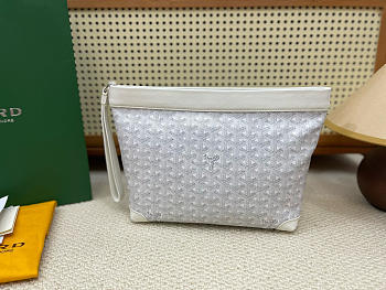 Goyard Conti Pouch White 24x22x6.5cm
