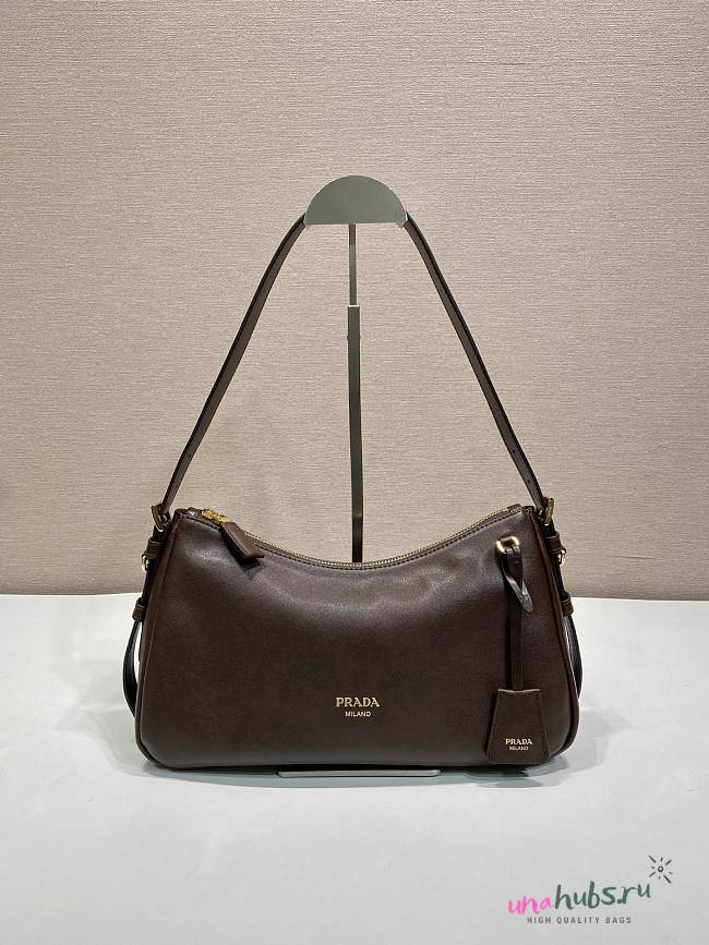 Prada Aimée leather shoulder bag Brown 31x18x10cm - 1