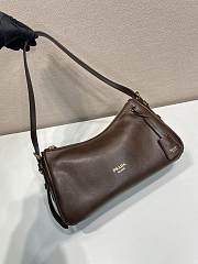 Prada Aimée leather shoulder bag Brown 31x18x10cm - 4