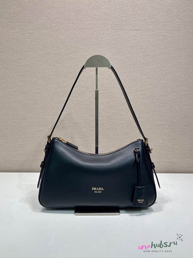 Prada Aimée leather shoulder bag Black 31x18x10cm - 1