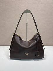 Prada Aimée leather shoulder bag brown 31x23.5x11cm - 1
