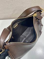 Prada Aimée leather shoulder bag brown 31x23.5x11cm - 5