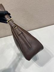 Prada Aimée leather shoulder bag brown 31x23.5x11cm - 2