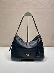 Prada Aimée leather shoulder bag black 31x23.5x11cm - 1