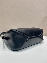 Prada Aimée leather shoulder bag black 31x23.5x11cm - 5