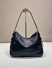 Prada Aimée leather shoulder bag black 31x23.5x11cm - 4