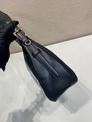 Prada Aimée leather shoulder bag black 31x23.5x11cm - 3