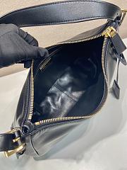 Prada Aimée leather shoulder bag black 31x23.5x11cm - 2