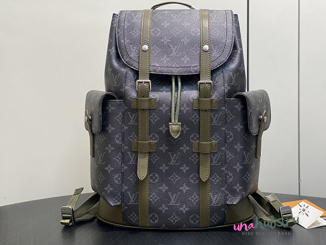 Louis Vuitton Christopher MM Khaki Green 38x44x12.5cm - 1