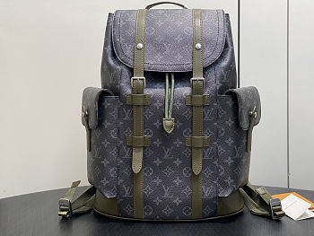 Louis Vuitton Christopher MM Khaki Green 38x44x12.5cm