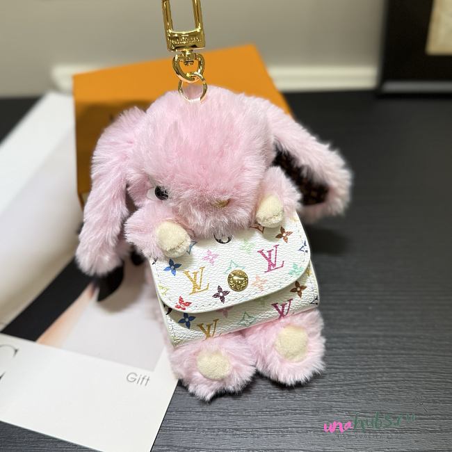 Louis Vuitton Cute Bunny Bag pink Charm - 1