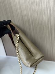 Chanel Small Shopping Bag Lambskin Gold Green 23x23x7cm - 4