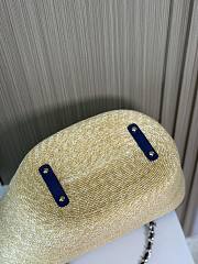 Chanel Raffia Denim tote Bag 54x18x26cm - 5