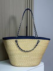 Chanel Raffia Denim tote Bag 54x18x26cm - 3