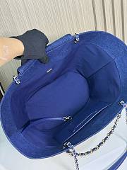 Chanel Raffia Denim tote Bag 54x18x26cm - 2