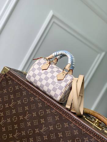 Louis Vuitton Nano Speedy Damier Azur 16x10x7.5cm