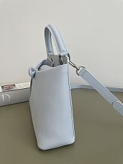 Dior Cigale Bag Shiny Light Blue 28x10x22cm - 5