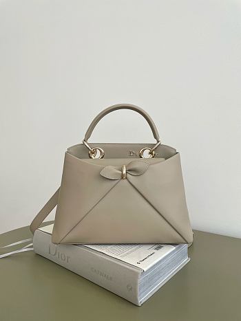 Dior Cigale Bag Shiny Etoupe 28x10x22cm