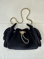 Chanel 25 Mini Handbag Pony Hair Black 22x20x12.5cm - 1